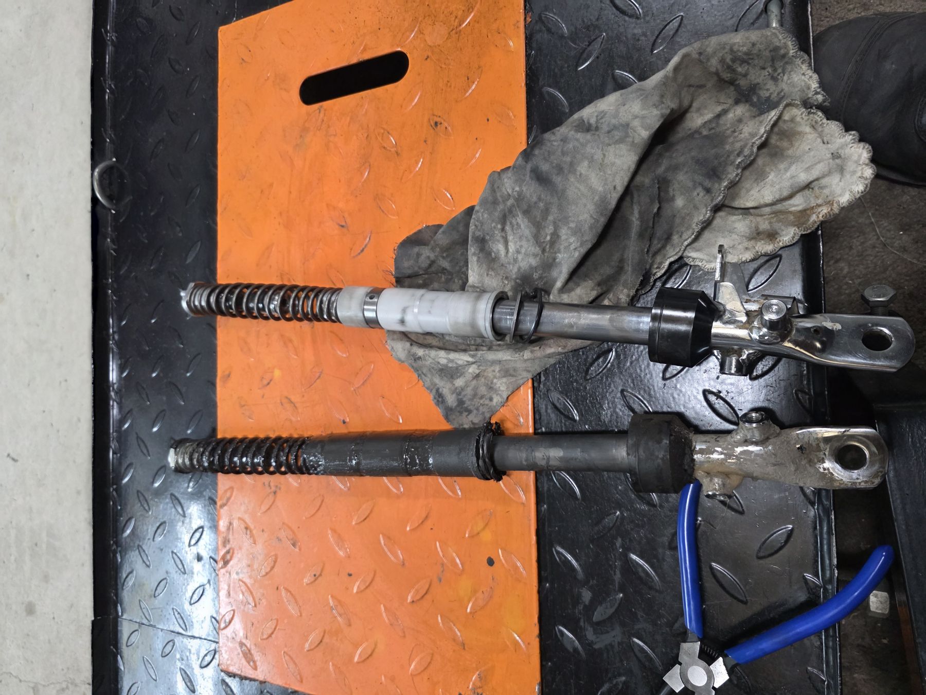 Fork servicing