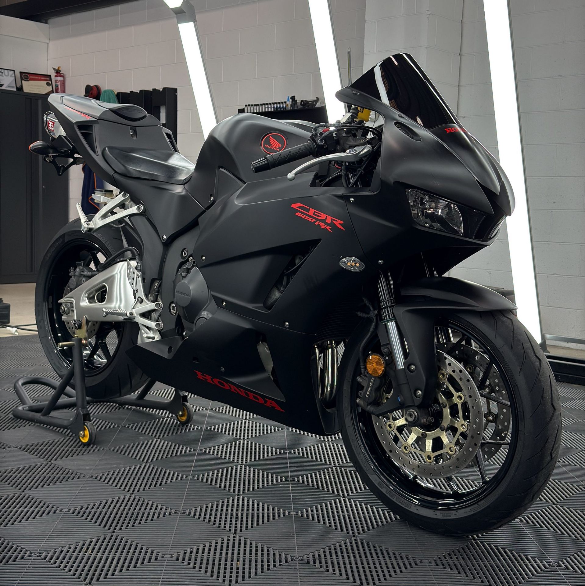 Ceramic-coated motorcycle finished by Tidy Automotive Detailing