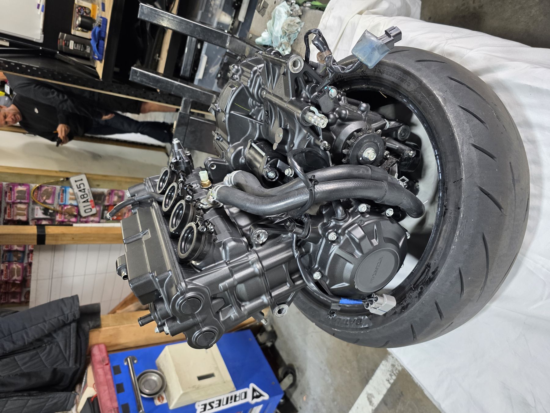 Engine assembly progress