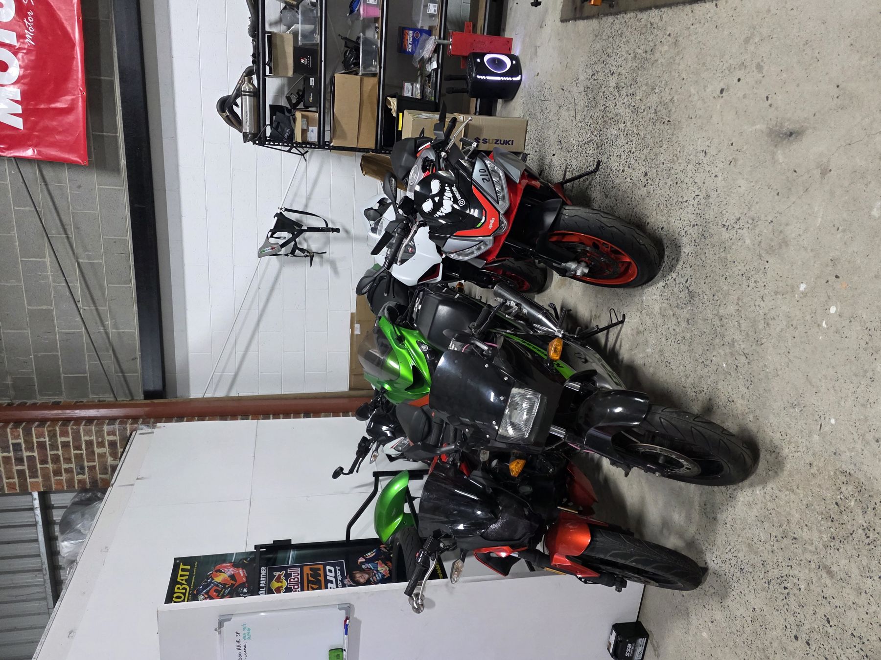 Workshop space at Priesty's Motorcycle Garage